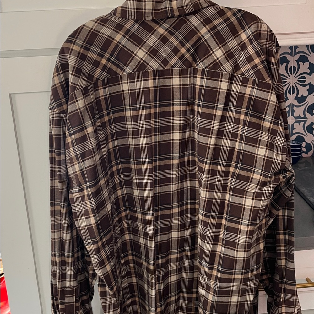 Aritzia Sunday best flannel tunic Large NWT - Picture 4 of 10